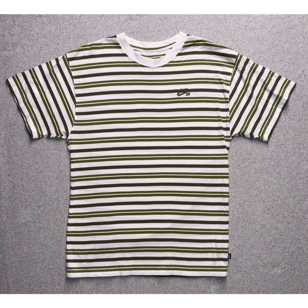 Nike SB Embroidered Logo Striped Skate T-shirt Men’s Small
